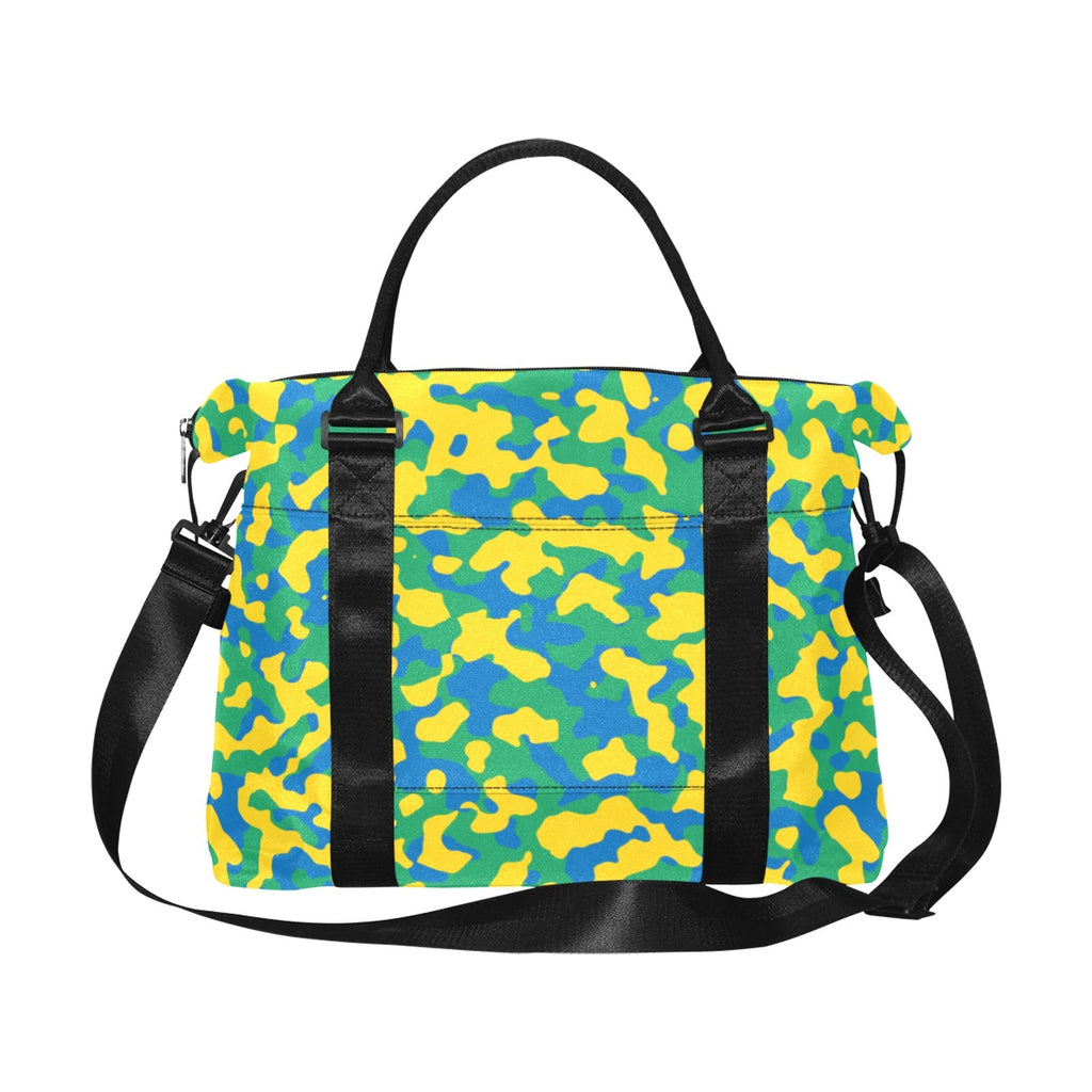 St Vincent & The Grenadines Flag Camo Large Capacity Duffle Bag - Conscious Apparel Store