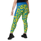 St Vincent & The Grenadines Flag Camo Leggings with pockets - Conscious Apparel Store