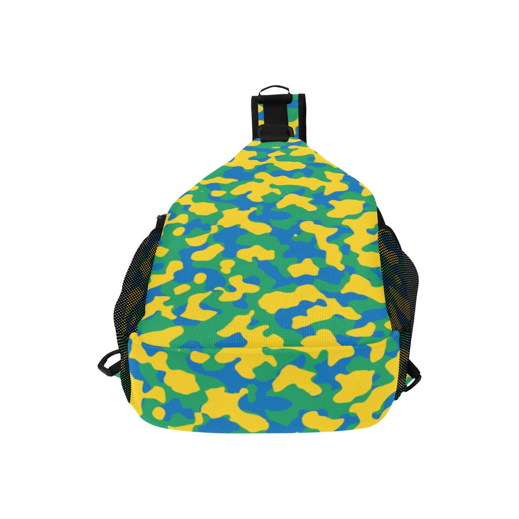 St Vincent & The Grenadines Flag Camo Men's Casual Chest Bag - Conscious Apparel Store