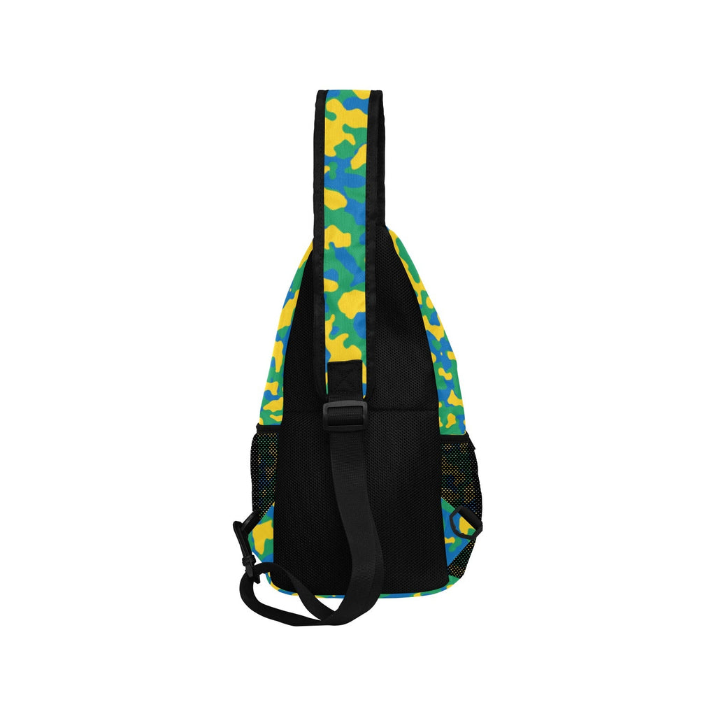 St Vincent & The Grenadines Flag Camo Men's Casual Chest Bag - Conscious Apparel Store