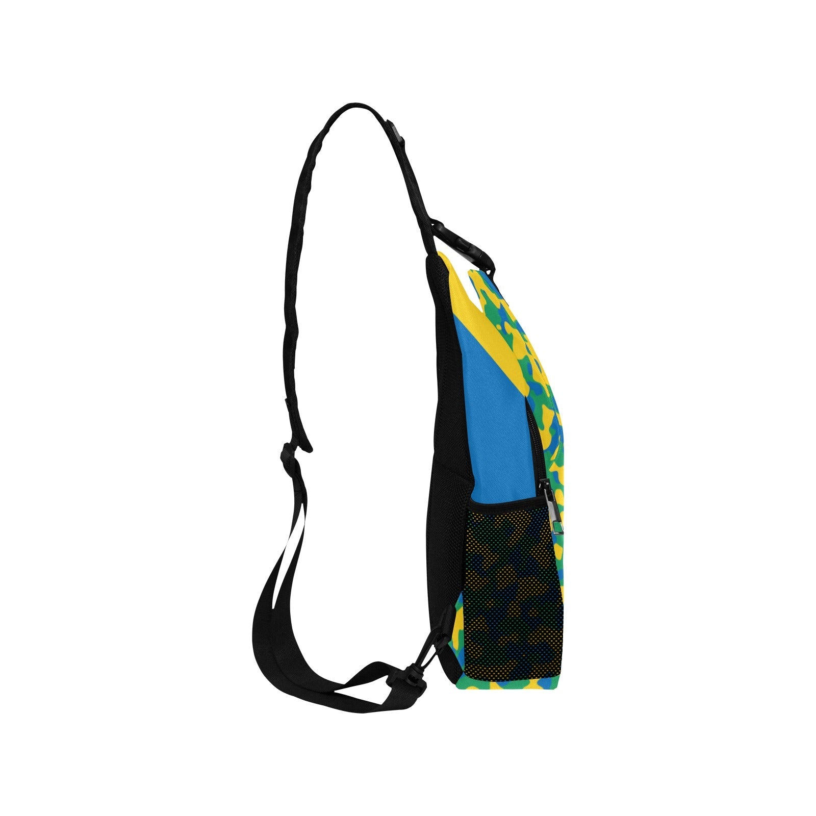 St Vincent & The Grenadines Flag Camo Men's Casual Chest Bag - Conscious Apparel Store