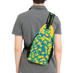 St Vincent & The Grenadines Flag Camo Men's Casual Chest Bag - Conscious Apparel Store