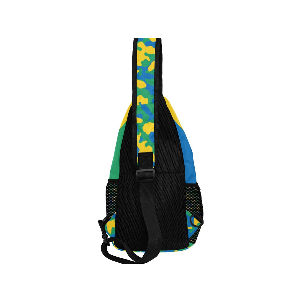 St Vincent & The Grenadines Flag Camo Men's Casual Chest Bag - Conscious Apparel Store