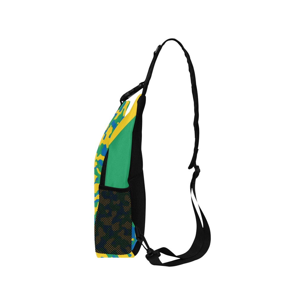 St Vincent & The Grenadines Flag Camo Men's Casual Chest Bag - Conscious Apparel Store