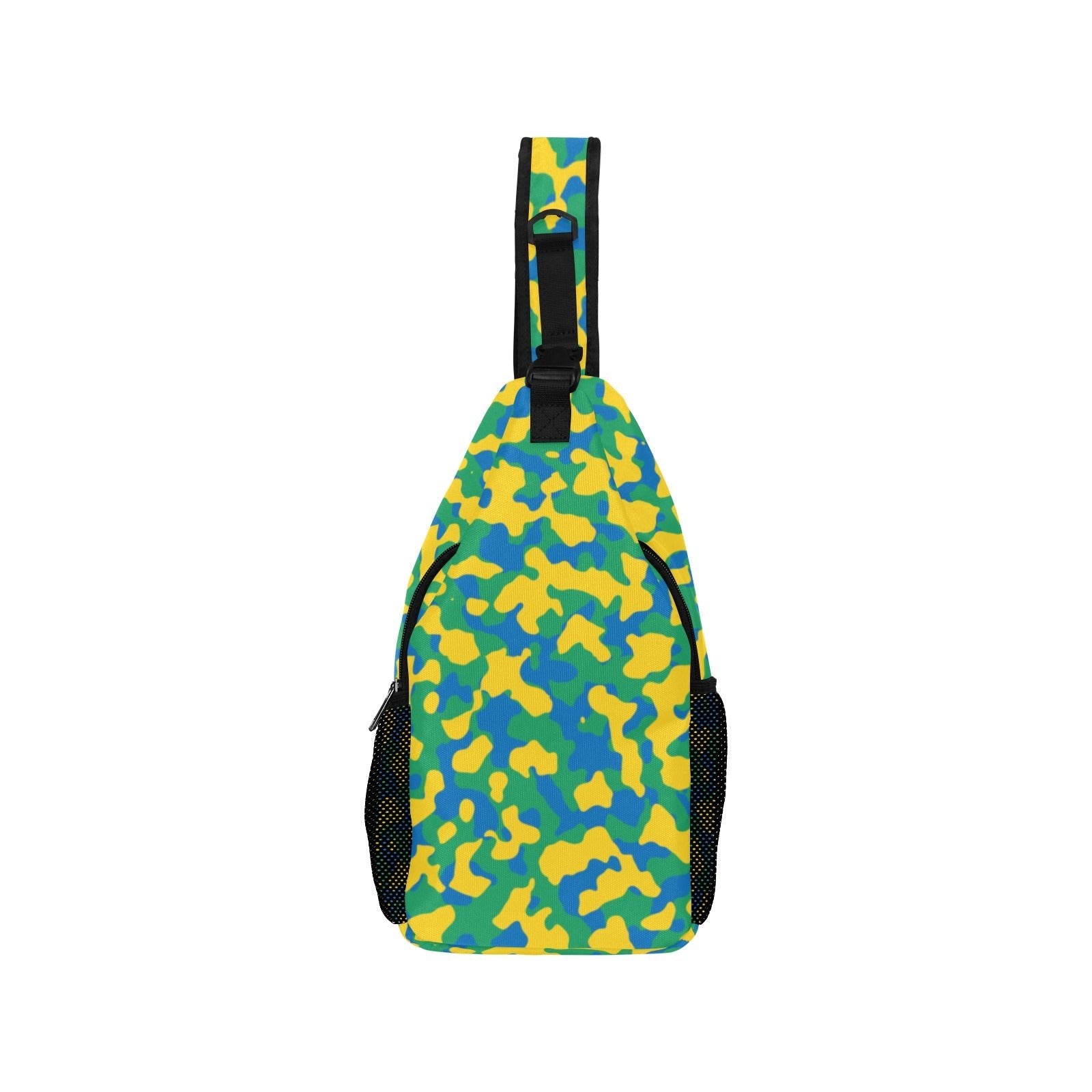 St Vincent & The Grenadines Flag Camo Men's Casual Chest Bag - Conscious Apparel Store