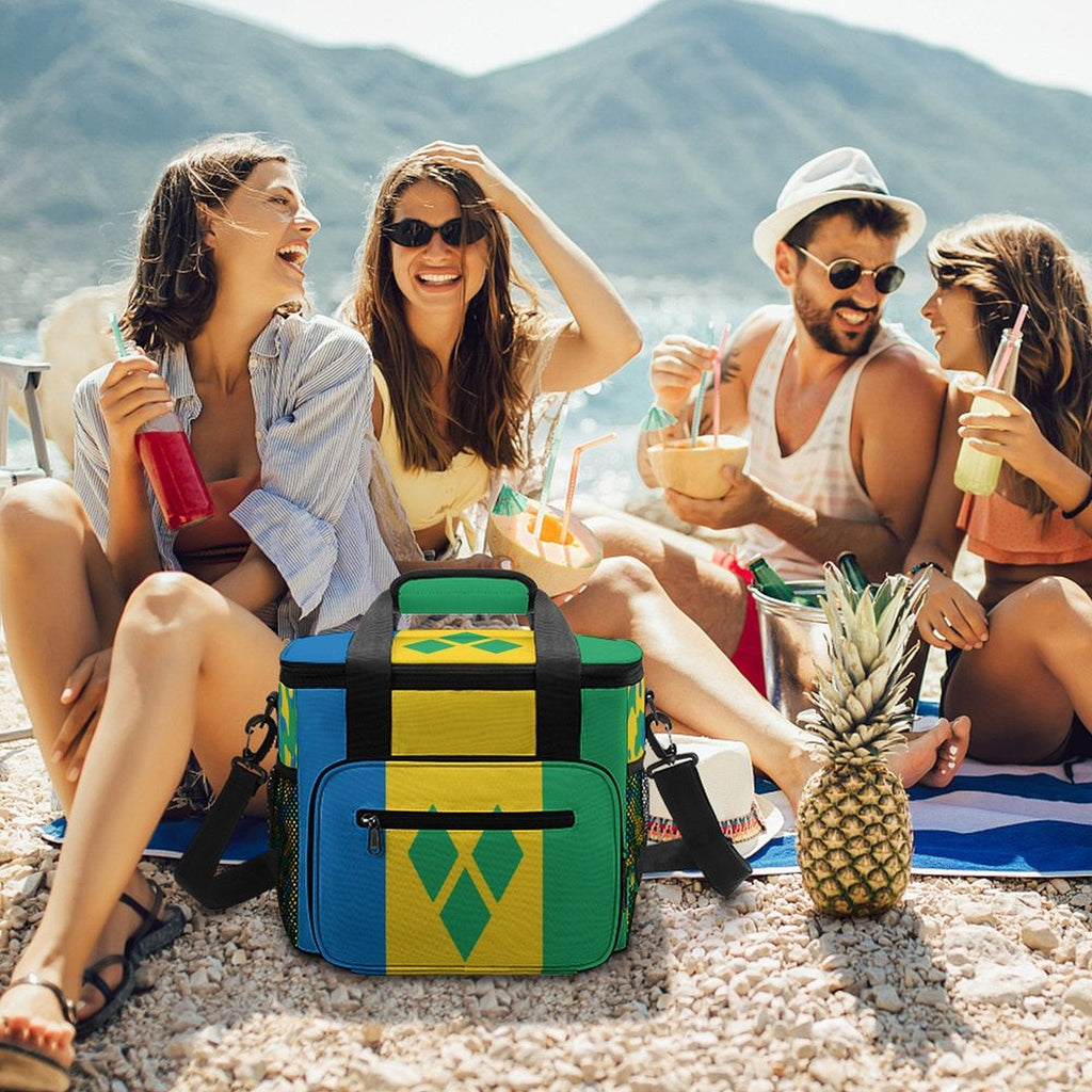 St Vincent & The Grenadines Flag Insulated Cooler Bag - Conscious Apparel Store