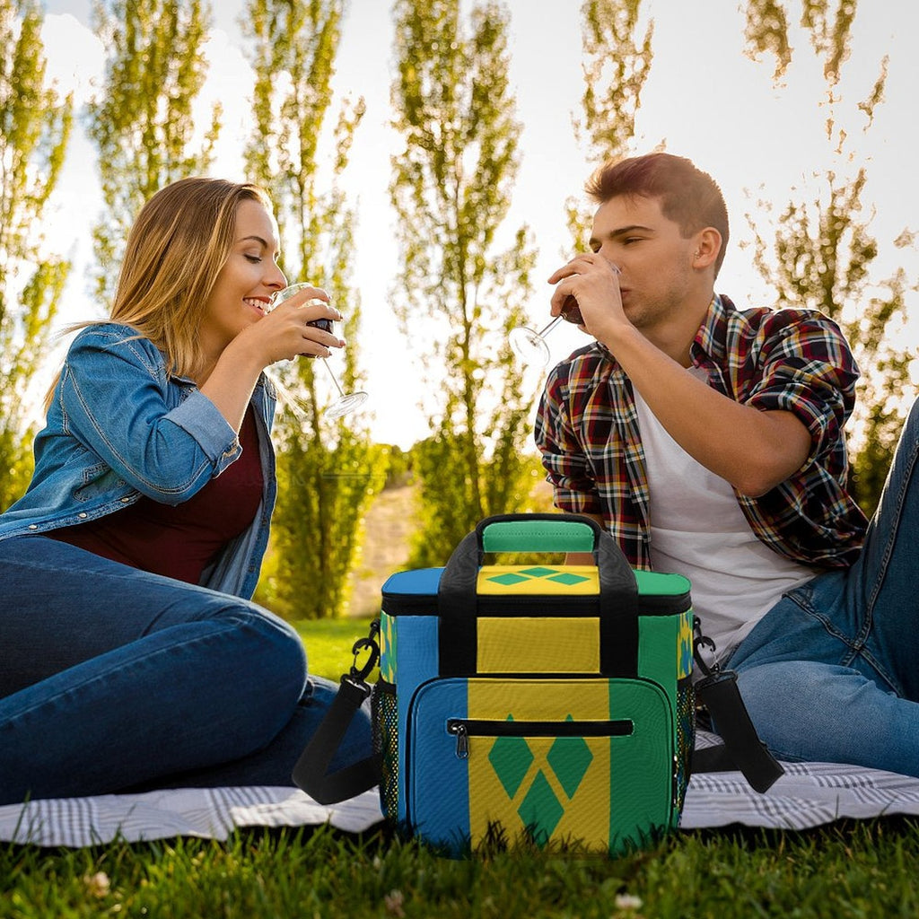 St Vincent & The Grenadines Flag Insulated Cooler Bag - Conscious Apparel Store