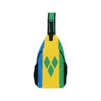 St Vincent & The Grenadines Flag Men's Casual Chest Bag - Conscious Apparel Store