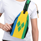 St Vincent & The Grenadines Flag Men's Casual Chest Bag - Conscious Apparel Store