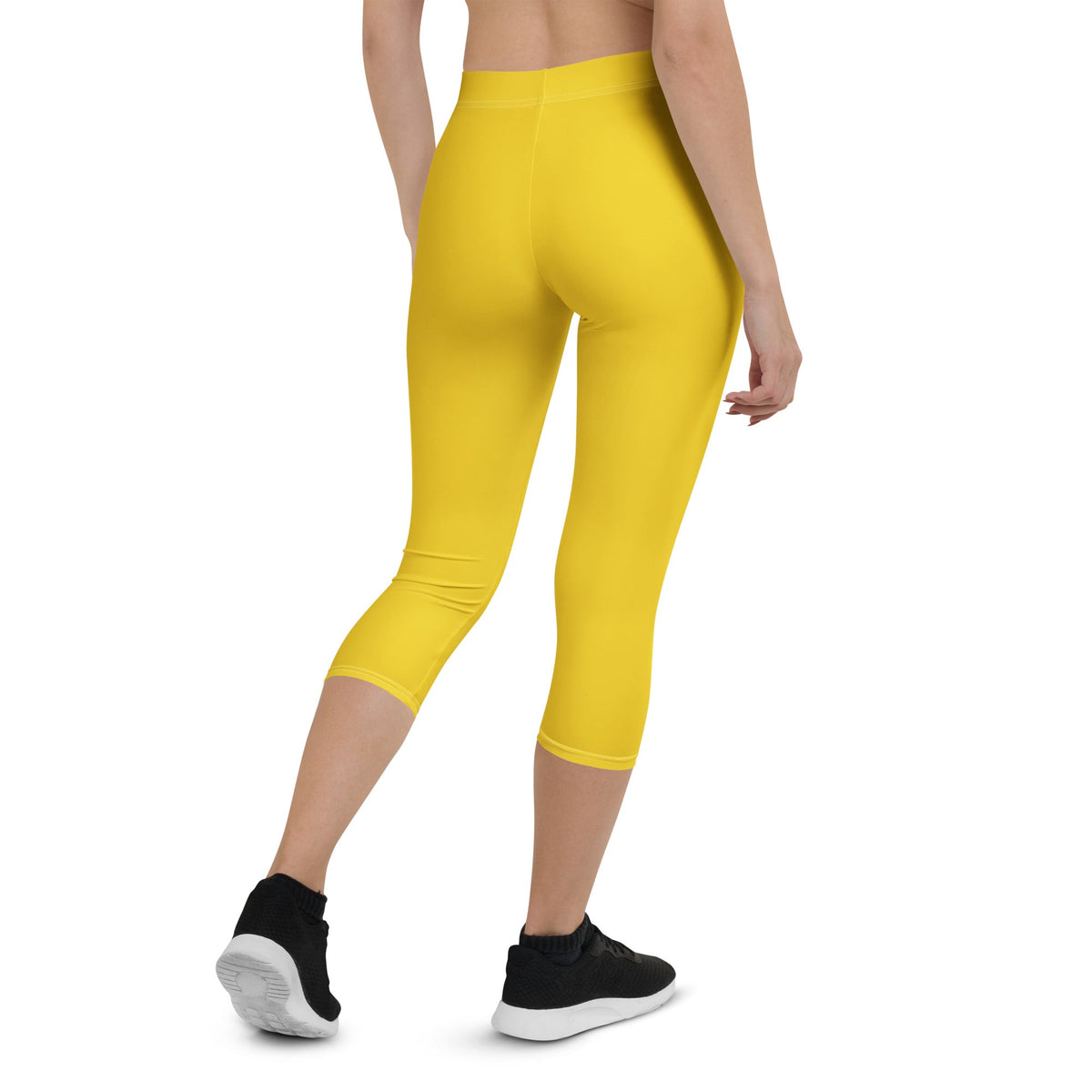 St Vincent Yellow Capri Leggings - Conscious Apparel Store