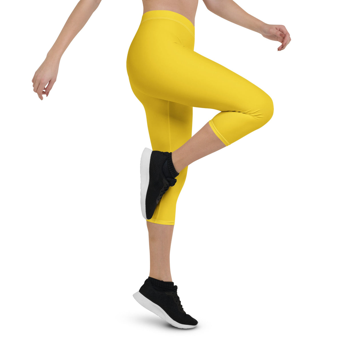 St Vincent Yellow Capri Leggings - Conscious Apparel Store