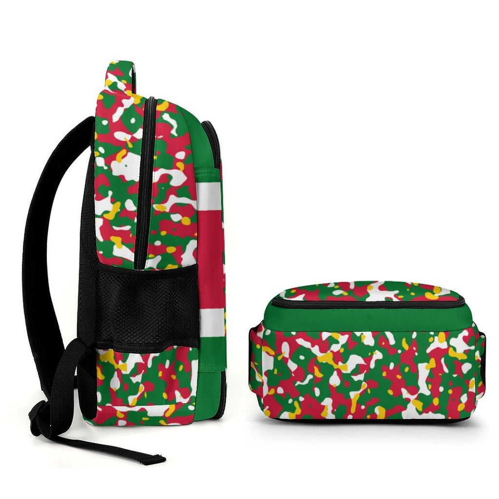 Suriname Flag Camo Casual Backpack - Conscious Apparel Store