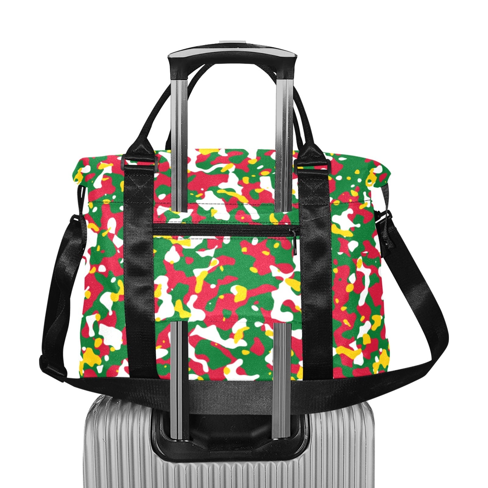 Suriname Flag Camo Large Capacity Duffle Bag - Conscious Apparel Store