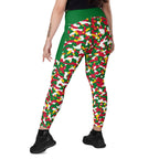 Suriname Flag Camo Leggings with pockets - Conscious Apparel Store