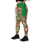 Suriname Flag Camo Leggings with pockets - Conscious Apparel Store