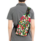 Suriname Flag Camo Men's Casual Chest Bag - Conscious Apparel Store