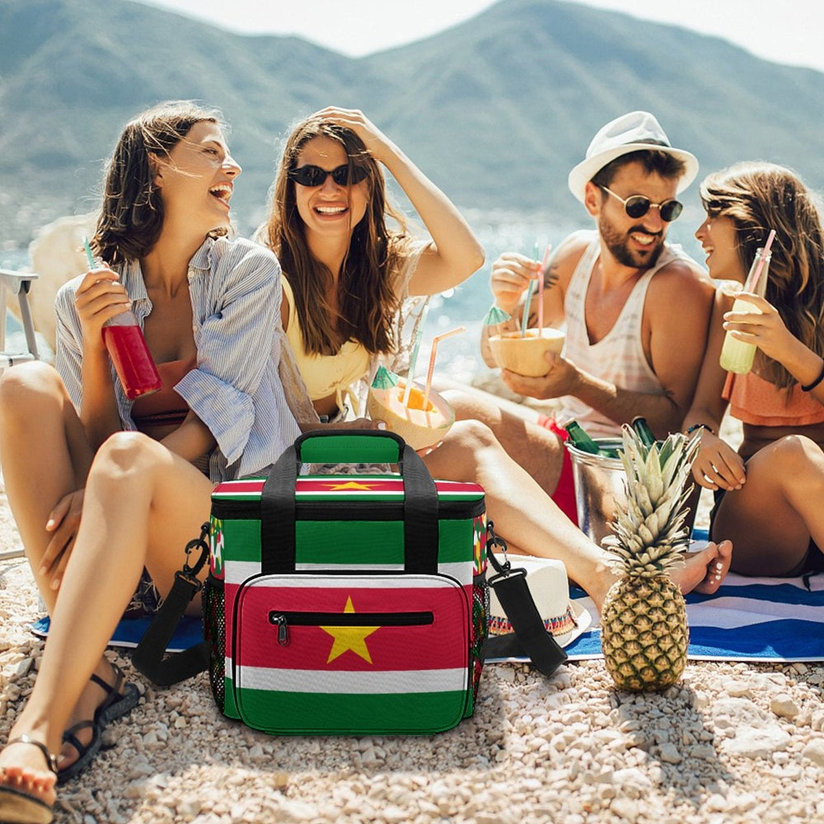 Suriname Flag Insulated Cooler Bag - Conscious Apparel Store