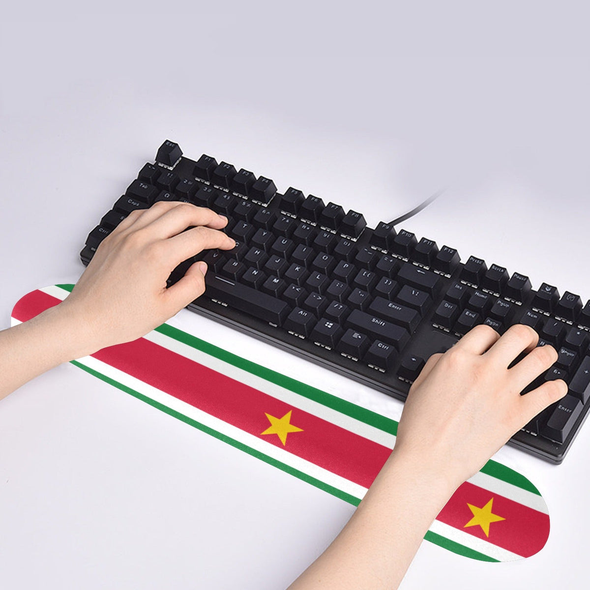 Suriname Flag Keyboard Wrist Rest Pad - Conscious Apparel Store