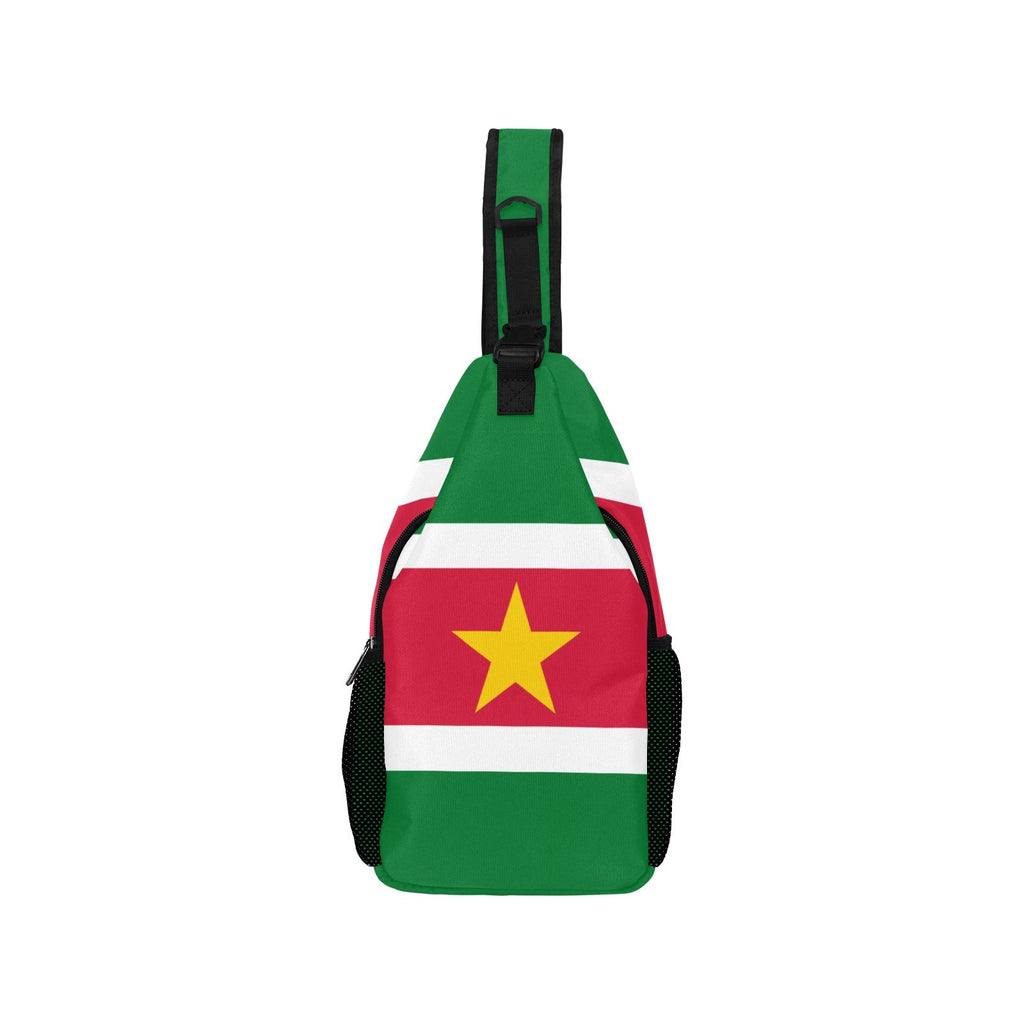 Suriname Flag Men's Casual Chest Bag - Conscious Apparel Store