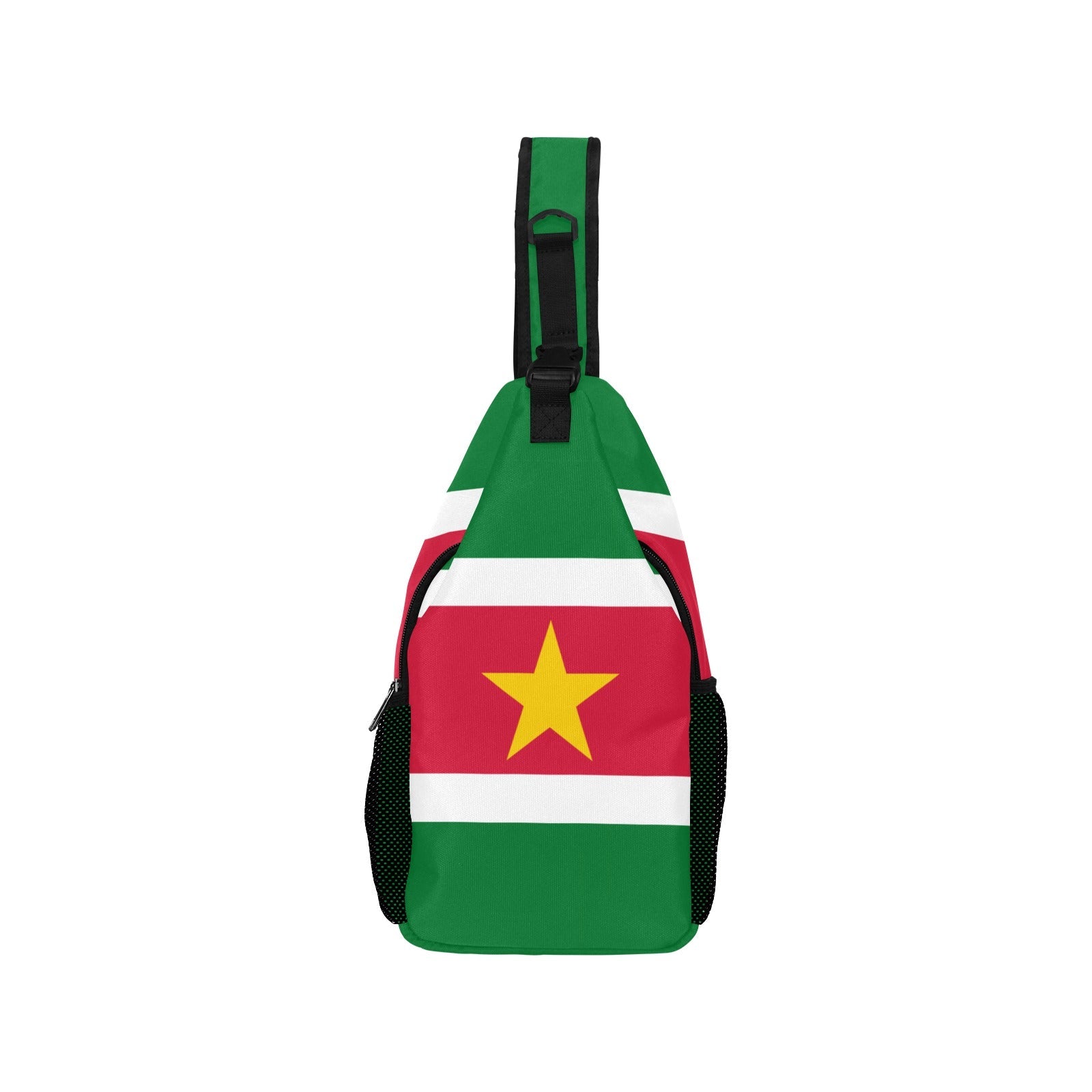 Suriname Flag Men's Casual Chest Bag - Conscious Apparel Store
