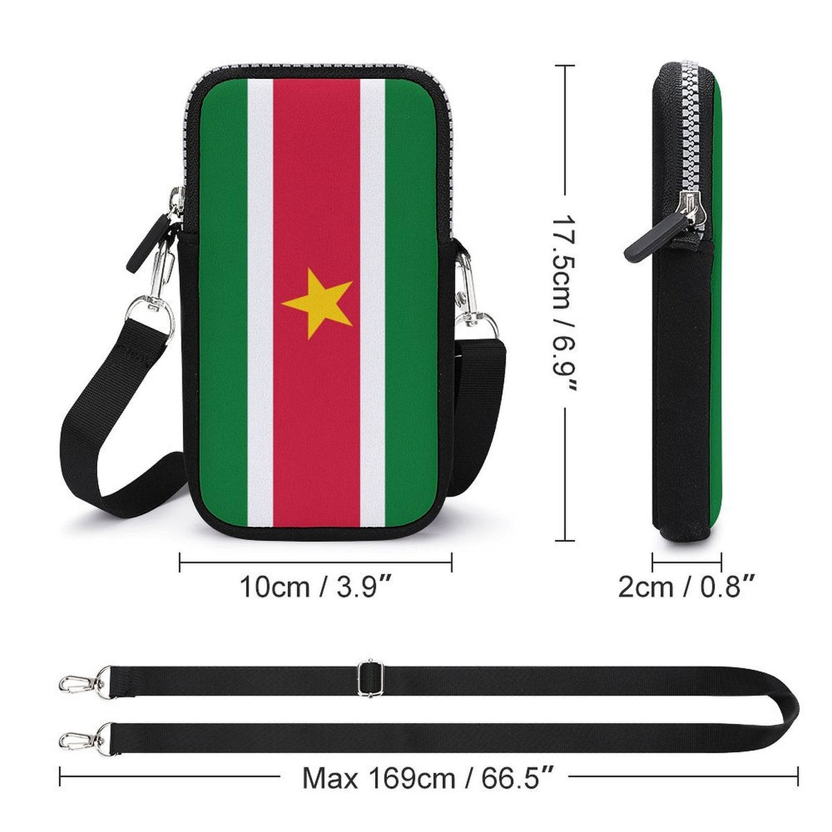 Suriname Flag Mobile Phone Purse - Conscious Apparel Store