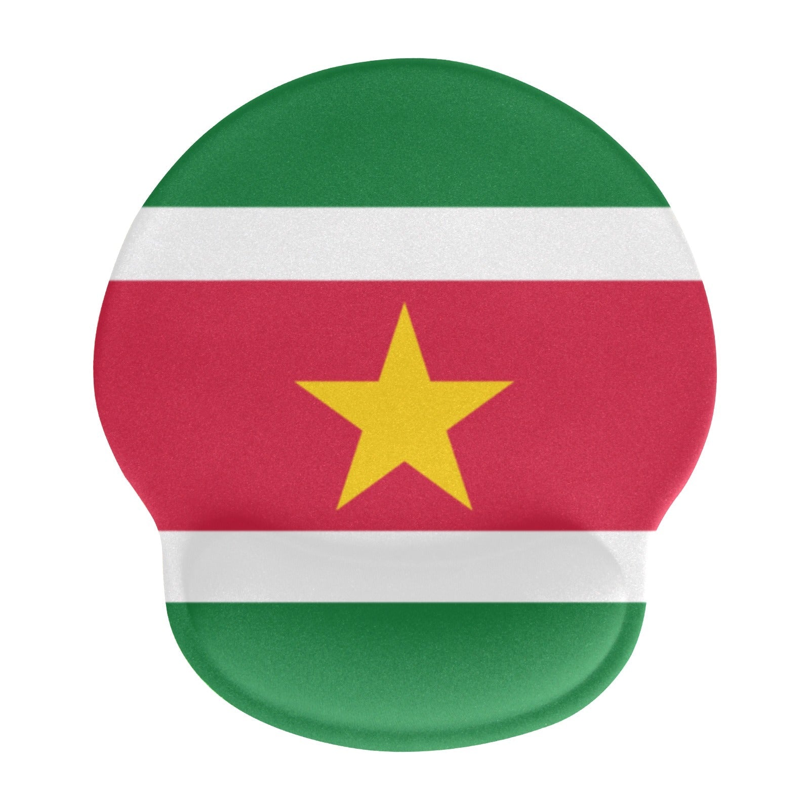 Suriname Flag Mouse Pad with Wrist Rest Support - Conscious Apparel Store