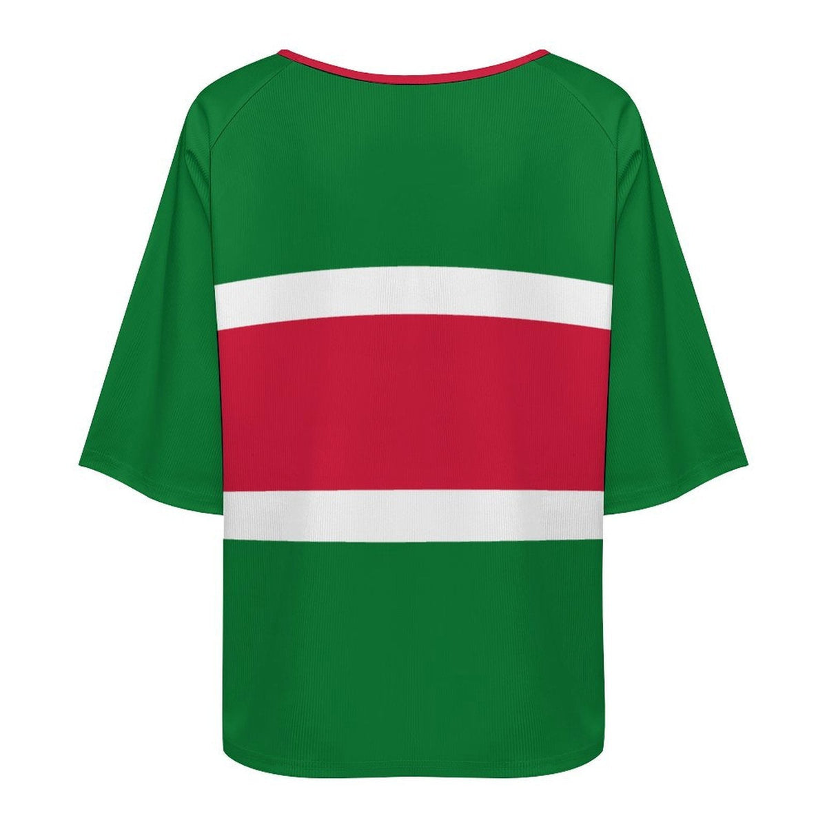 Suriname Flag Women’s Loose Half-Sleeve Boat Neck T-Shirt - Conscious Apparel Store