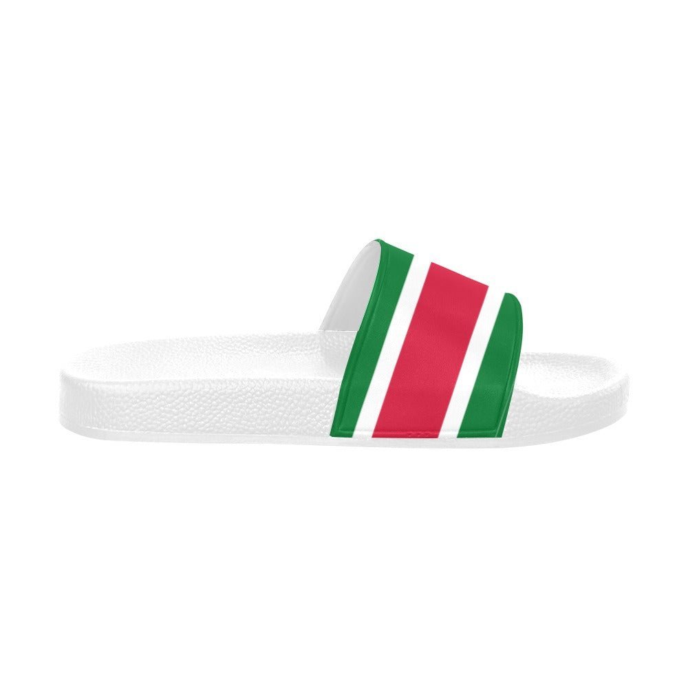 Suriname Flag Women's Slide Sandals - Conscious Apparel Store