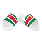 Suriname Flag Women's Slide Sandals - Conscious Apparel Store