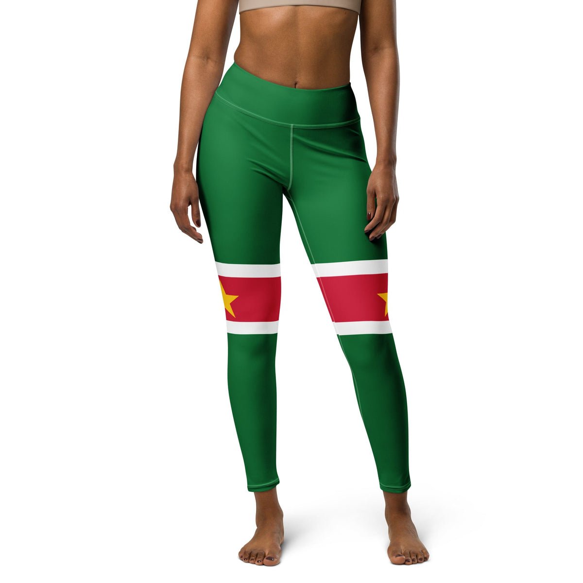 Suriname Flag Yoga Leggings - Conscious Apparel Store
