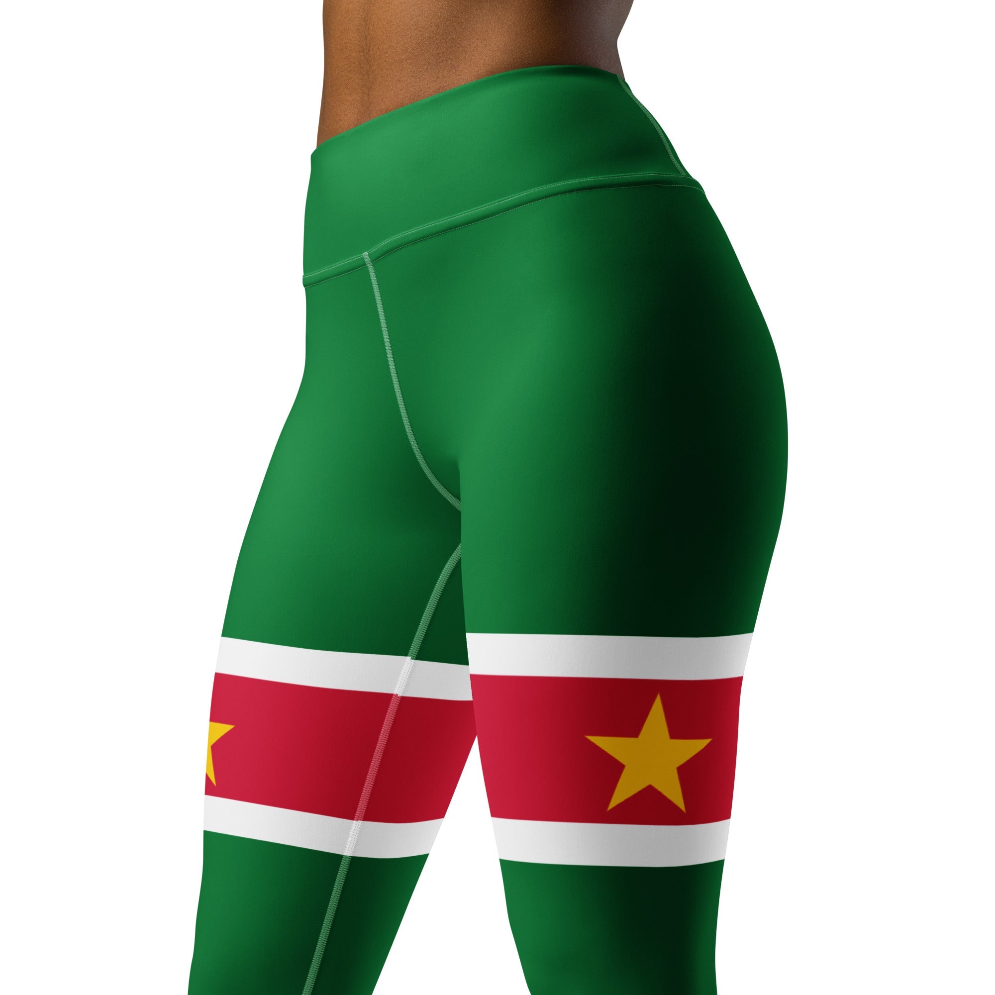 Suriname Flag Yoga Leggings - Conscious Apparel Store
