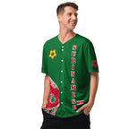 Suriname Football Themed Button-Down Sport Jersey - Conscious Apparel Store