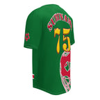 Suriname Football Themed Button-Down Sport Jersey - Conscious Apparel Store