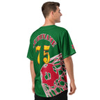 Suriname Football Themed Button-Down Sport Jersey - Conscious Apparel Store