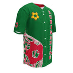 Suriname Football Themed Button-Down Sport Jersey - Conscious Apparel Store