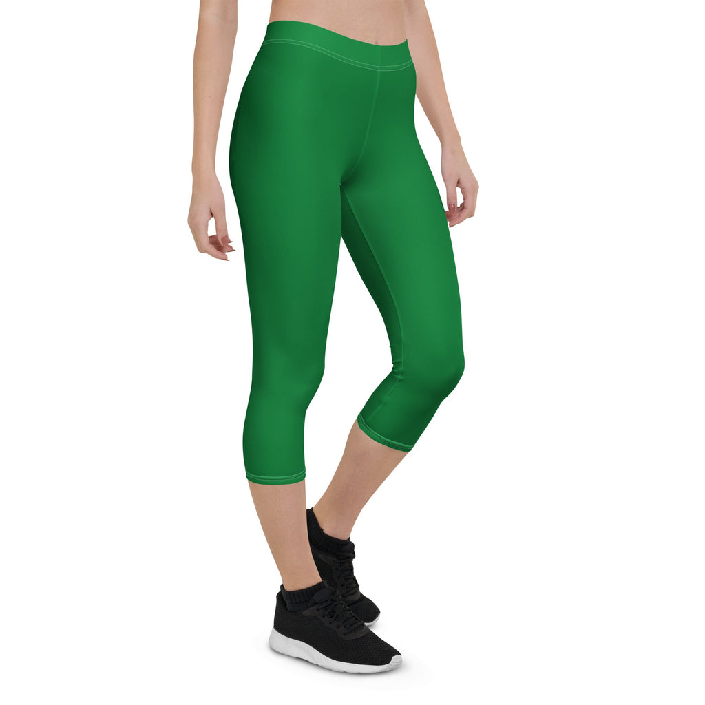 Suriname Green Capri Leggings - Conscious Apparel Store