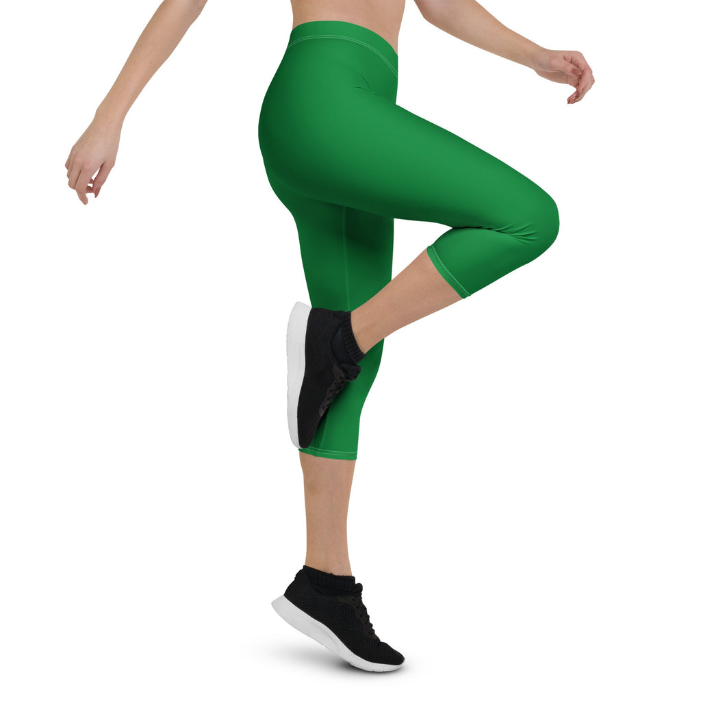 Suriname Green Capri Leggings - Conscious Apparel Store