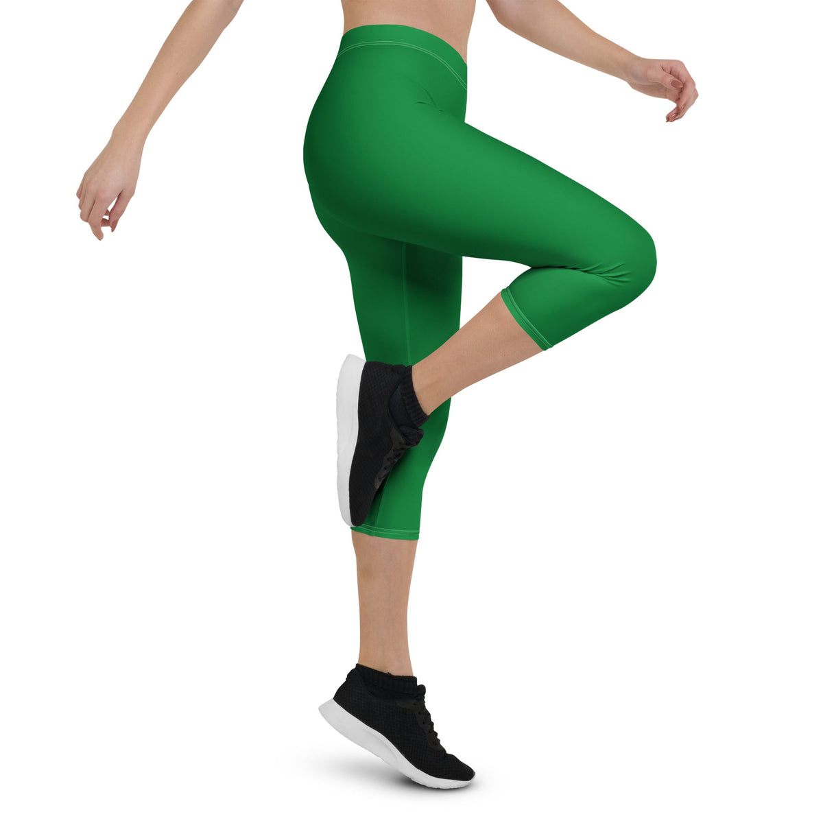 Suriname Green Capri Leggings - Conscious Apparel Store