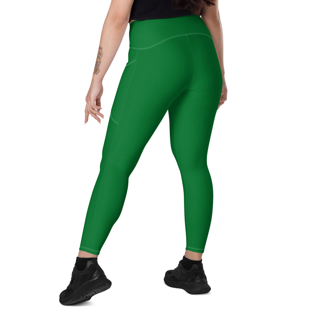 Suriname Green Leggings with pockets - Conscious Apparel Store