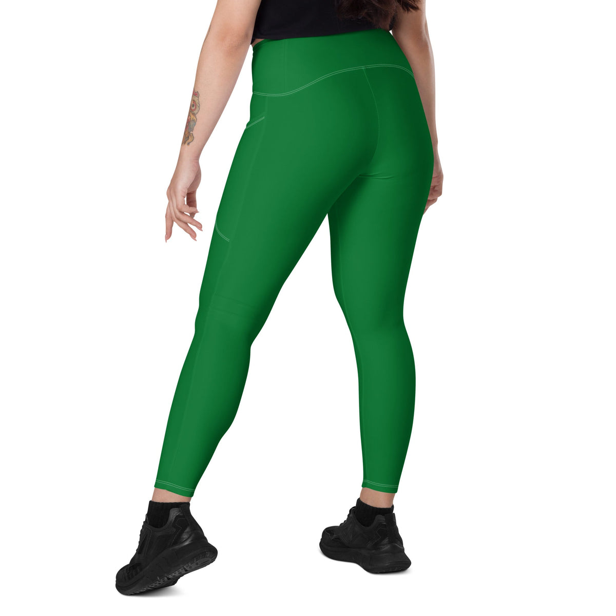 Suriname Green Leggings with pockets - Conscious Apparel Store