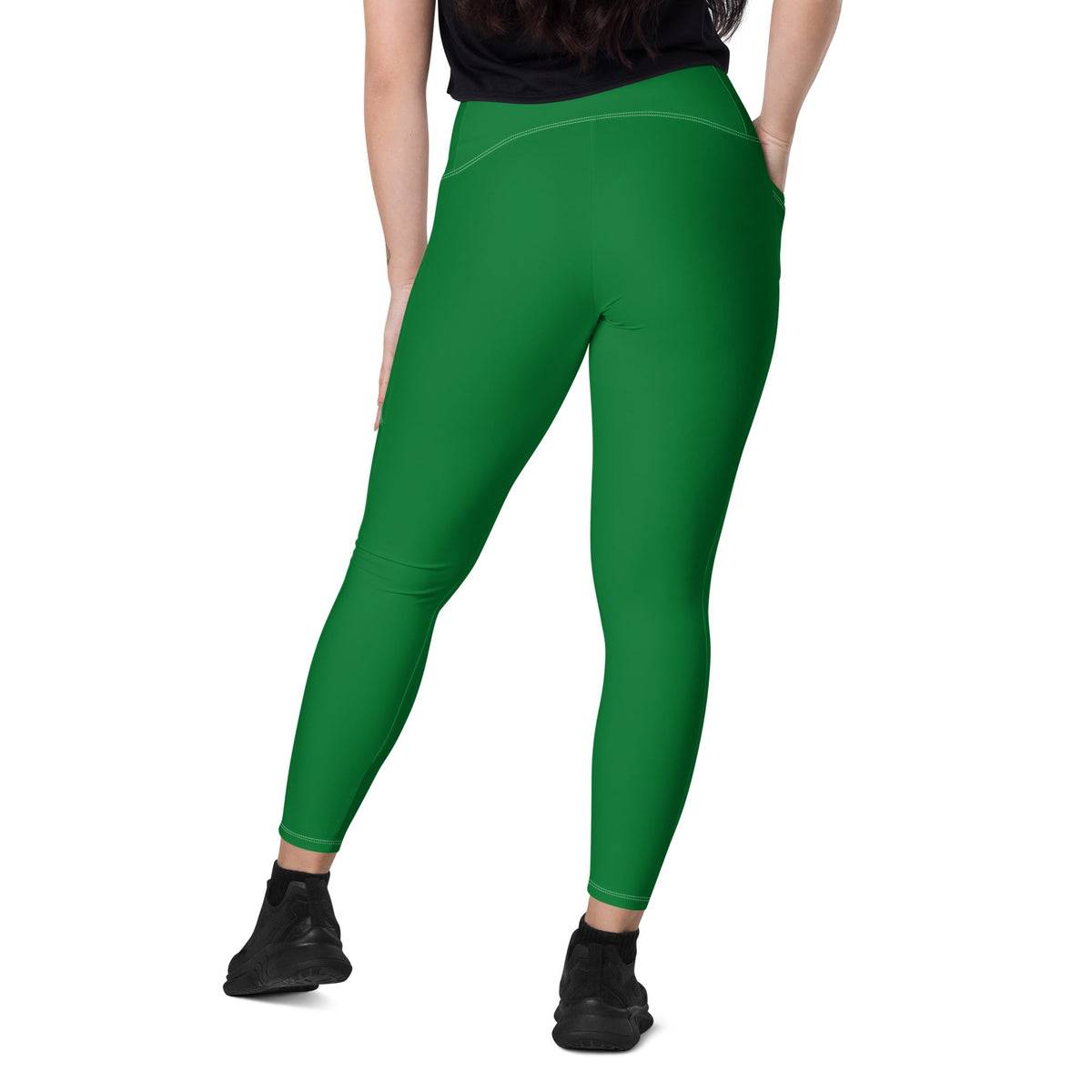 Suriname Green Leggings with pockets - Conscious Apparel Store