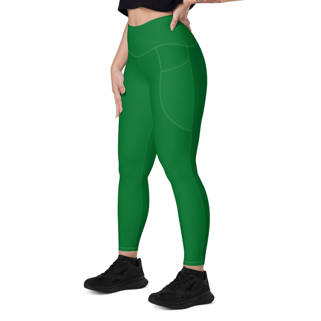 Suriname Green Leggings with pockets - Conscious Apparel Store
