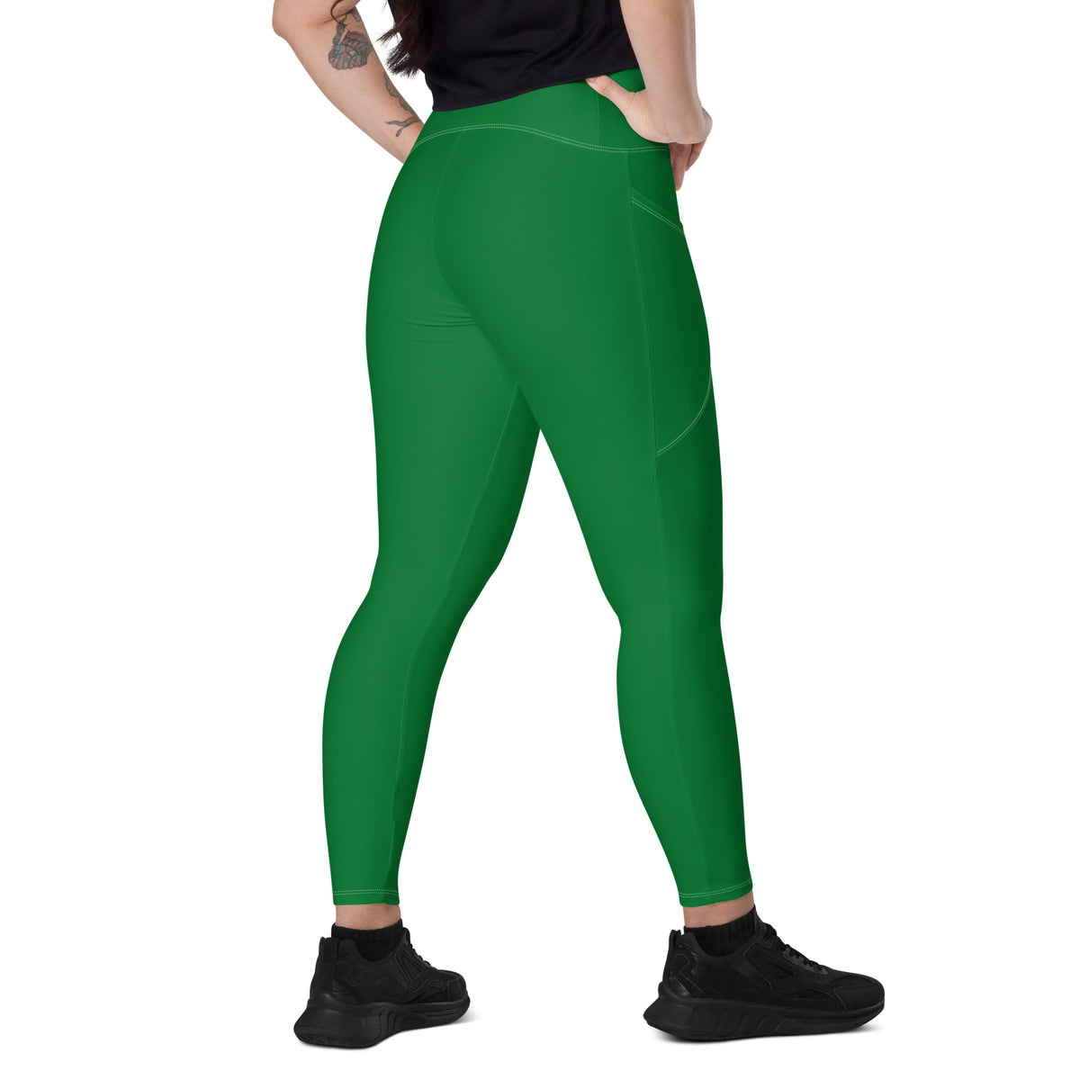 Suriname Green Leggings with pockets - Conscious Apparel Store