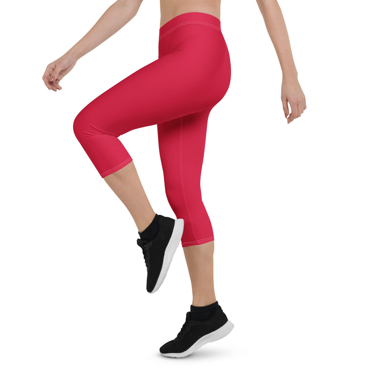 Suriname Red Capri Leggings - Conscious Apparel Store
