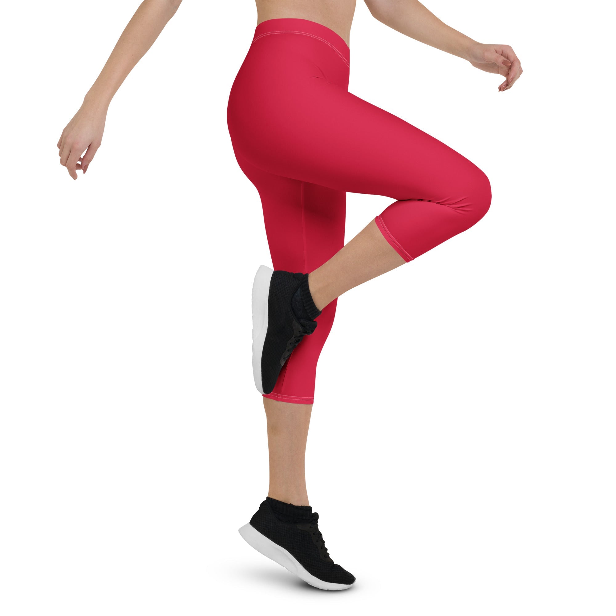 Suriname Red Capri Leggings - Conscious Apparel Store