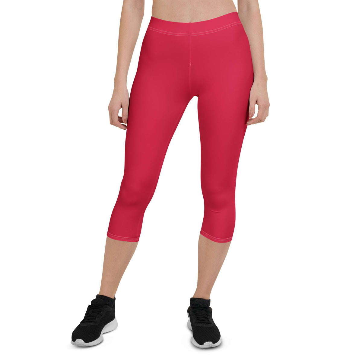 Suriname Red Capri Leggings - Conscious Apparel Store