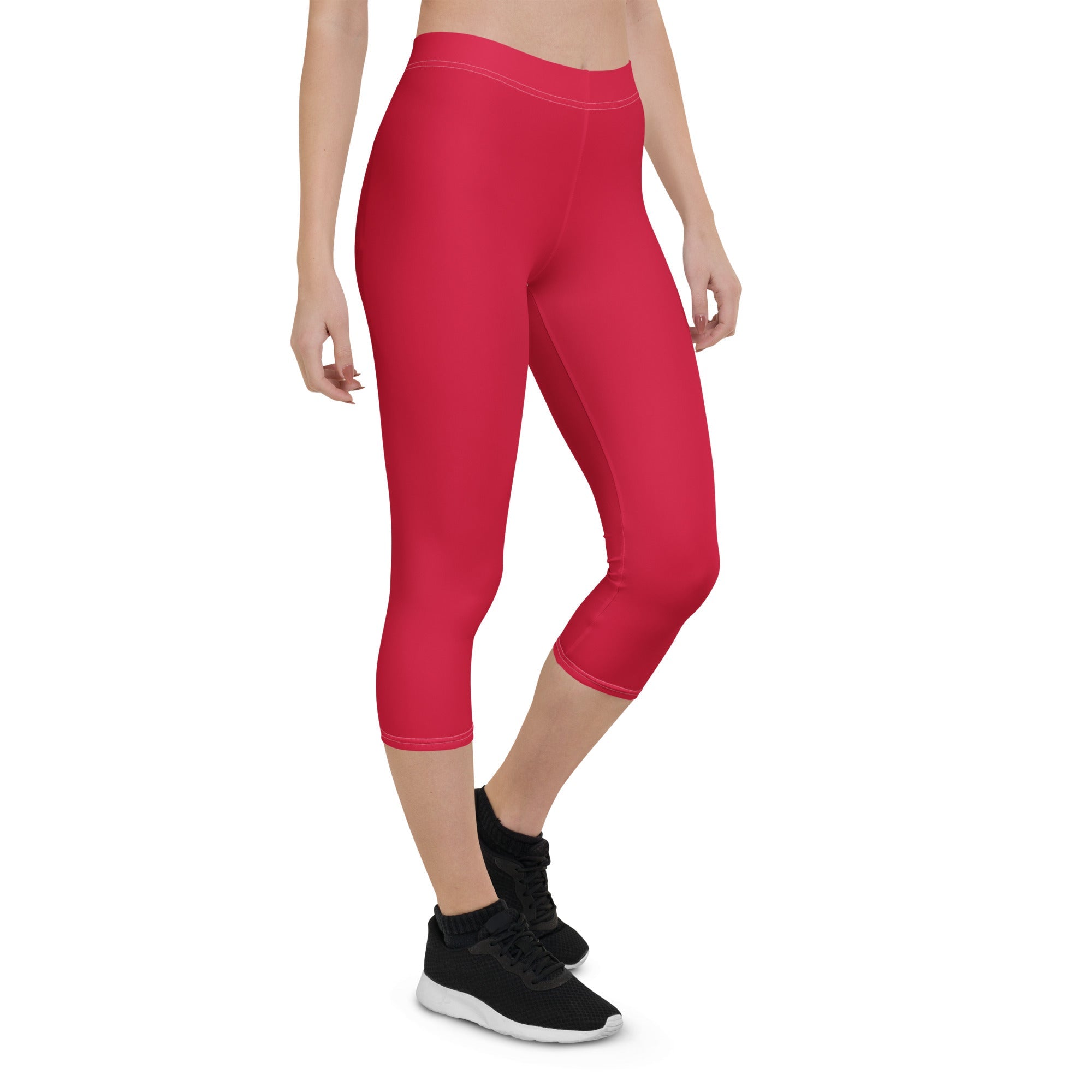 Suriname Red Capri Leggings - Conscious Apparel Store