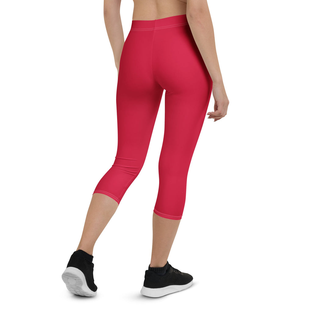 Suriname Red Capri Leggings - Conscious Apparel Store