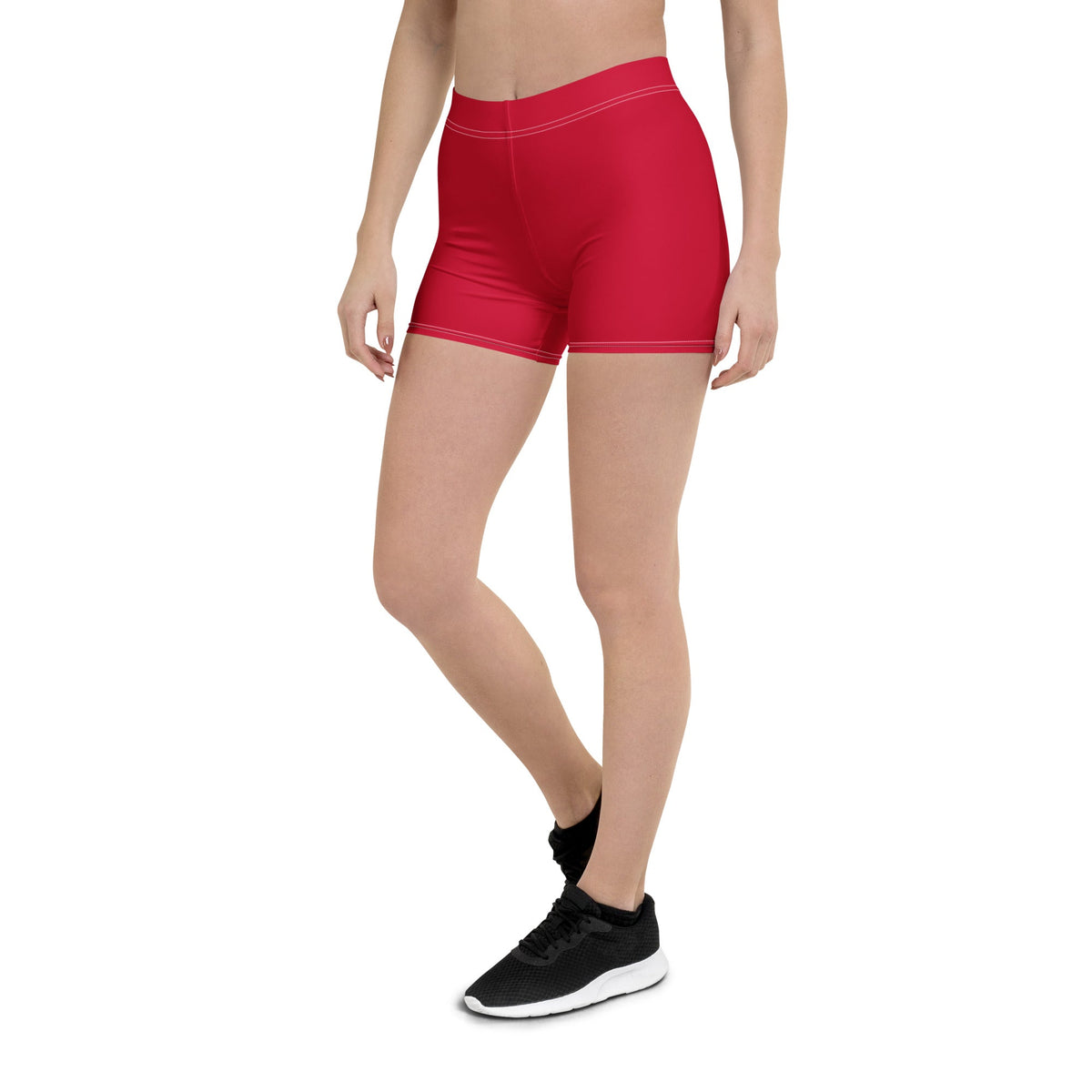 Suriname Red Leggings Shorts - Conscious Apparel Store