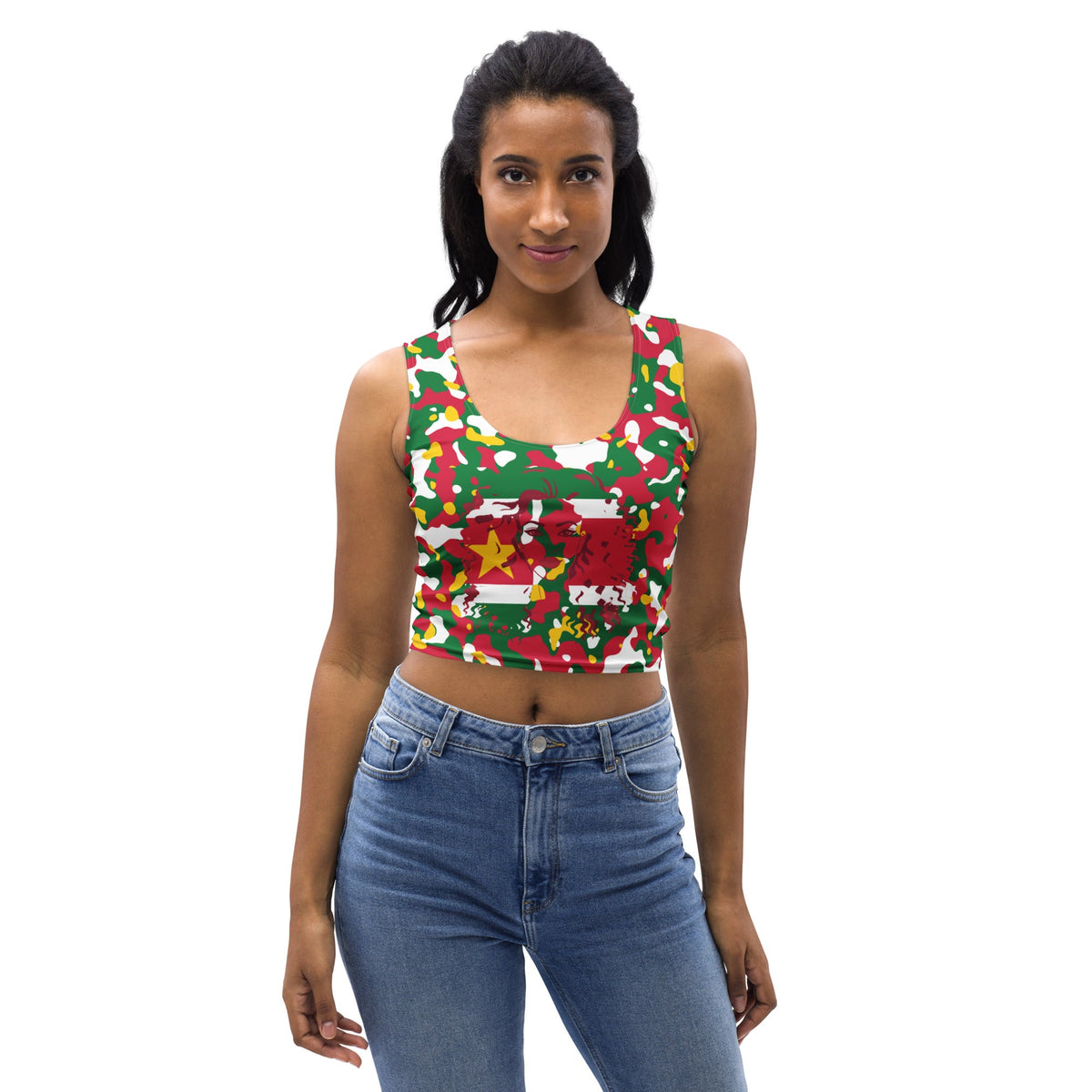 Surinamese Girl Camo Crop Top - Conscious Apparel Store